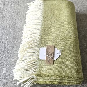 Cashmere Green Throw Blanket
